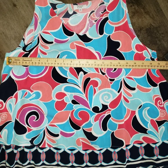 Crown & Ivy, NWT Women's Sleeveless Shirt Medium - Picture 8 of 9